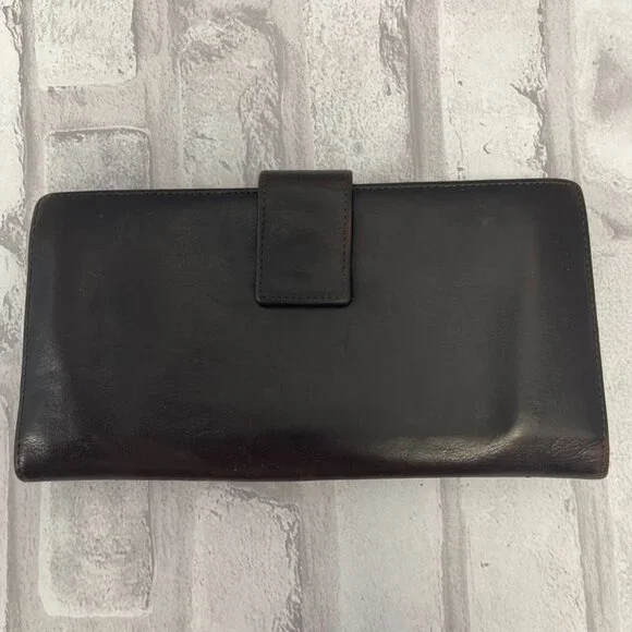 Yves Saint Laurent Vintage Muse Long Wallet in Black Calfskin Leather - Preowned - Picture 3 of 11